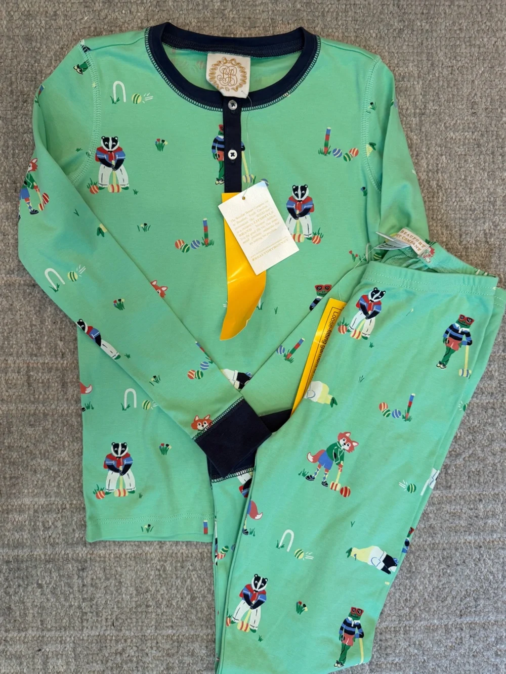 NWT TBBC Beaufort Bonnet Boys Harts Croquet Sutton Pajamas 8 10